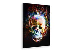 Laden Sie das Bild in den Galerie-Viewer, Leinwandbild Psychedelic Skull