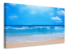 Laden Sie das Bild in den Galerie-Viewer, Leinwandbild Sanfte Strandwellen