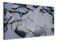 Laden Sie das Bild in den Galerie-Viewer, Leinwandbild Schieferplatten