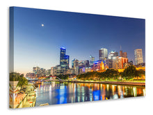 Laden Sie das Bild in den Galerie-Viewer, Leinwandbild Skyline Sydney in der Abenddämmerung