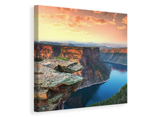 Laden Sie das Bild in den Galerie-Viewer, Leinwandbild Sonnenuntergang Rocky Mountains
