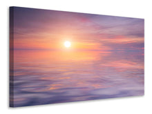 Laden Sie das Bild in den Galerie-Viewer, Leinwandbild Sonnenuntergang auf See