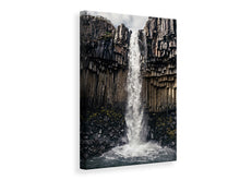 Laden Sie das Bild in den Galerie-Viewer, Leinwandbild Wasserfall Island