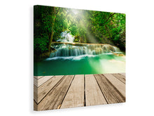 Laden Sie das Bild in den Galerie-Viewer, Leinwandbild Wasserfall Thailand