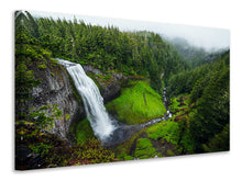 Laden Sie das Bild in den Galerie-Viewer, Leinwandbild Ausblick Wasserfall