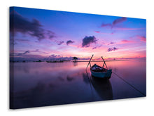 Laden Sie das Bild in den Galerie-Viewer, Leinwandbild Beeindruckender Sonnenuntergang am Meer