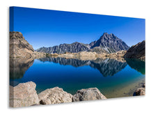 Laden Sie das Bild in den Galerie-Viewer, Leinwandbild Beruhigender Bergsee