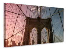Laden Sie das Bild in den Galerie-Viewer, Leinwandbild Brooklyn Bridge Close up