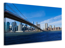 Laden Sie das Bild in den Galerie-Viewer, Leinwandbild Brooklyn Brücke bei Sonnenschein
