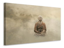 Laden Sie das Bild in den Galerie-Viewer, Leinwandbild Buddha im nebulösen Licht