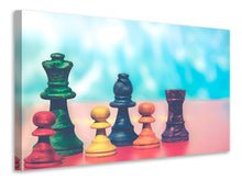 Laden Sie das Bild in den Galerie-Viewer, Leinwandbild Buntes Schach
