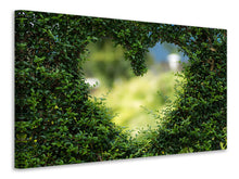 Laden Sie das Bild in den Galerie-Viewer, Leinwandbild Das Herz in der Hecke