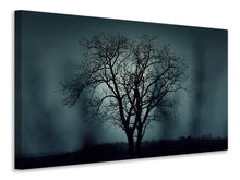 Laden Sie das Bild in den Galerie-Viewer, Leinwandbild Der Baum in Dunkelheit