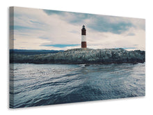 Laden Sie das Bild in den Galerie-Viewer, Leinwandbild Der Leuchtturm am Meer