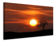 Laden Sie das Bild in den Galerie-Viewer, Leinwandbild Der Sonnenuntergang am Horizont