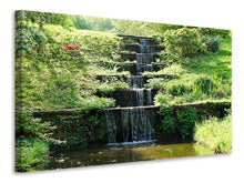 Laden Sie das Bild in den Galerie-Viewer, Leinwandbild Design Wasserfall