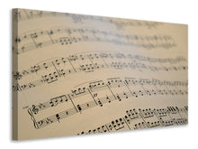 Laden Sie das Bild in den Galerie-Viewer, Leinwandbild Die Musiknoten