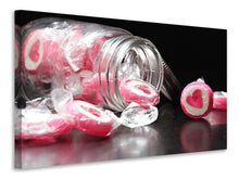 Laden Sie das Bild in den Galerie-Viewer, Leinwandbild Ein Glas Bonbons