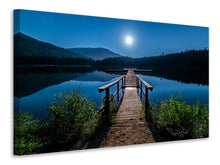 Laden Sie das Bild in den Galerie-Viewer, Leinwandbild Eine Nacht bei Vollmond