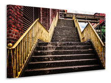 Laden Sie das Bild in den Galerie-Viewer, Leinwandbild Fabrik-Treppe