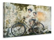 Laden Sie das Bild in den Galerie-Viewer, Leinwandbild Fahrrad Graffiti