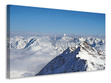 Laden Sie das Bild in den Galerie-Viewer, Leinwandbild Fantastischer Ausblick auf die Gipfel