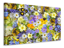 Laden Sie das Bild in den Galerie-Viewer, Leinwandbild Frische Frühlingsblumen