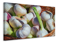 Laden Sie das Bild in den Galerie-Viewer, Leinwandbild Frischer Knoblauch