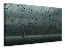 Laden Sie das Bild in den Galerie-Viewer, Leinwandbild Glänzende Wassertropfen