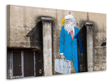 Laden Sie das Bild in den Galerie-Viewer, Leinwandbild Graffiti an einer Fabrik