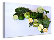 Laden Sie das Bild in den Galerie-Viewer, Leinwandbild Grüner Smoothie