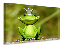 Laden Sie das Bild in den Galerie-Viewer, Leinwandbild Herr Frosch König