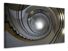 Laden Sie das Bild in den Galerie-Viewer, Leinwandbild Hohe Wendeltreppe
