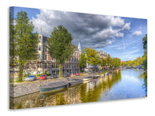 Laden Sie das Bild in den Galerie-Viewer, Leinwandbild Idyllisches Amsterdam