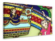 Laden Sie das Bild in den Galerie-Viewer, Leinwandbild Indische Kunst