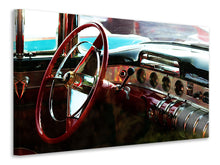 Laden Sie das Bild in den Galerie-Viewer, Leinwandbild Interieur eine Oldtimers
