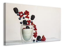 Laden Sie das Bild in den Galerie-Viewer, Leinwandbild Joghurt mit Beeren