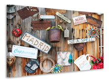 Laden Sie das Bild in den Galerie-Viewer, Leinwandbild Kreativer Coffee shop