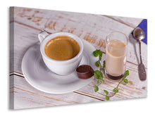 Laden Sie das Bild in den Galerie-Viewer, Leinwandbild Lieblingsgetränk Kaffee