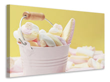 Laden Sie das Bild in den Galerie-Viewer, Leinwandbild Marshmallow im Eimer