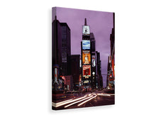 Laden Sie das Bild in den Galerie-Viewer, Leinwandbild Nachts am Times Square