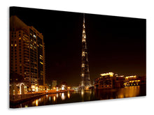 Laden Sie das Bild in den Galerie-Viewer, Leinwandbild Nachts in Dubai