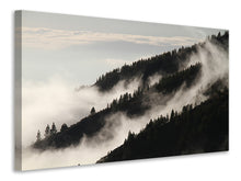Laden Sie das Bild in den Galerie-Viewer, Leinwandbild Nebel in den Wälder