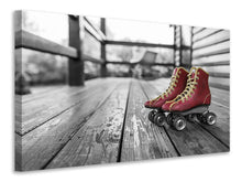 Laden Sie das Bild in den Galerie-Viewer, Leinwandbild Retro Rollschuhe