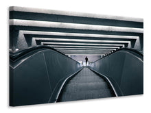 Laden Sie das Bild in den Galerie-Viewer, Leinwandbild Rolltreppe abwärts