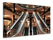 Laden Sie das Bild in den Galerie-Viewer, Leinwandbild Rolltreppe im Einkaufszentrum