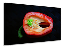 Laden Sie das Bild in den Galerie-Viewer, Leinwandbild Rote Paprika