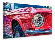 Laden Sie das Bild in den Galerie-Viewer, Leinwandbild Roter Oldtimer