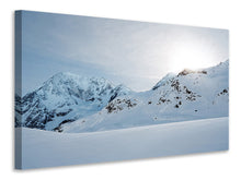 Laden Sie das Bild in den Galerie-Viewer, Leinwandbild Schnee in den Bergen