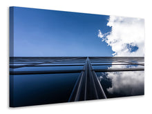 Laden Sie das Bild in den Galerie-Viewer, Leinwandbild Spiegelung von Wolken